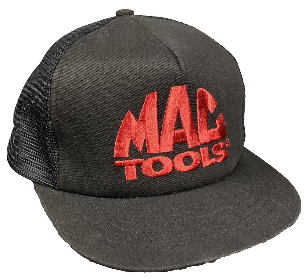 VTG 80's Mac Tools Embroidered Trucker Hat Cap By Swingster Snapback